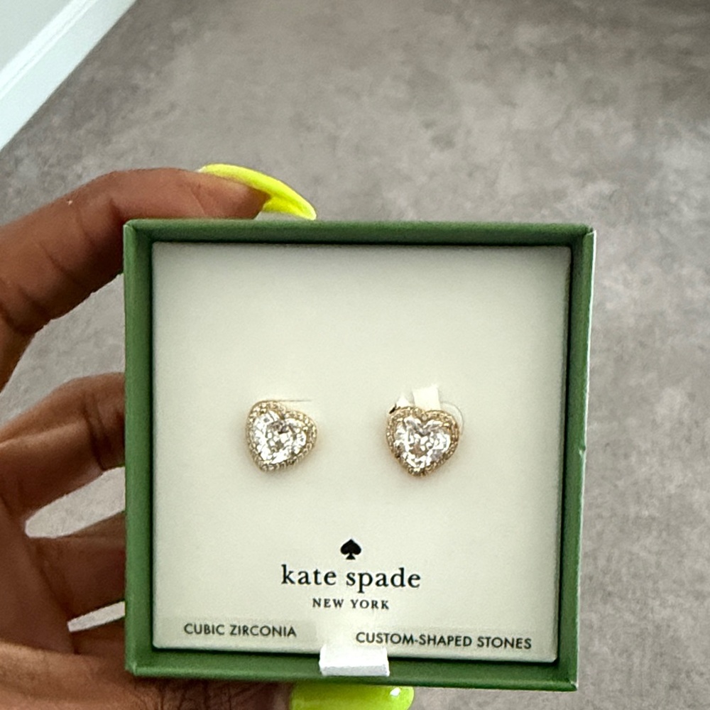 Kate Spade Gold Heart Earrings